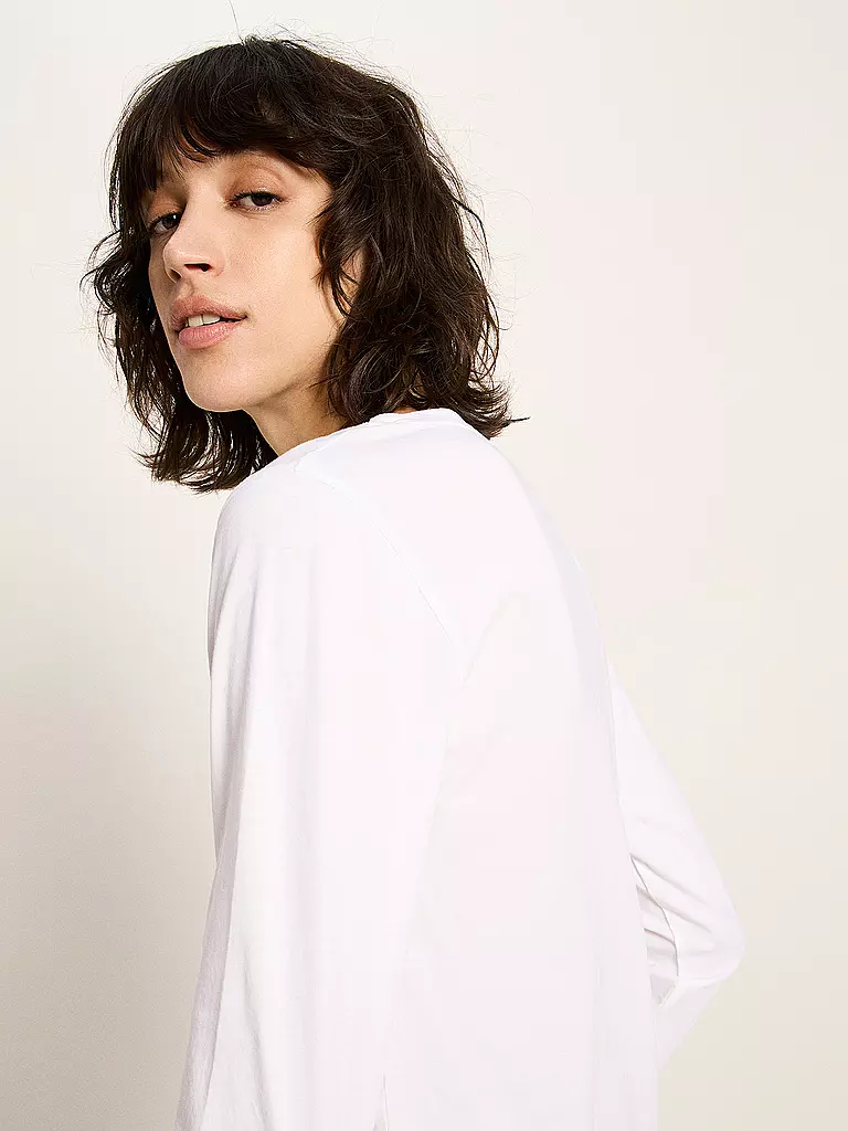 LANIUS | Camiseta de manga larga | Blanco