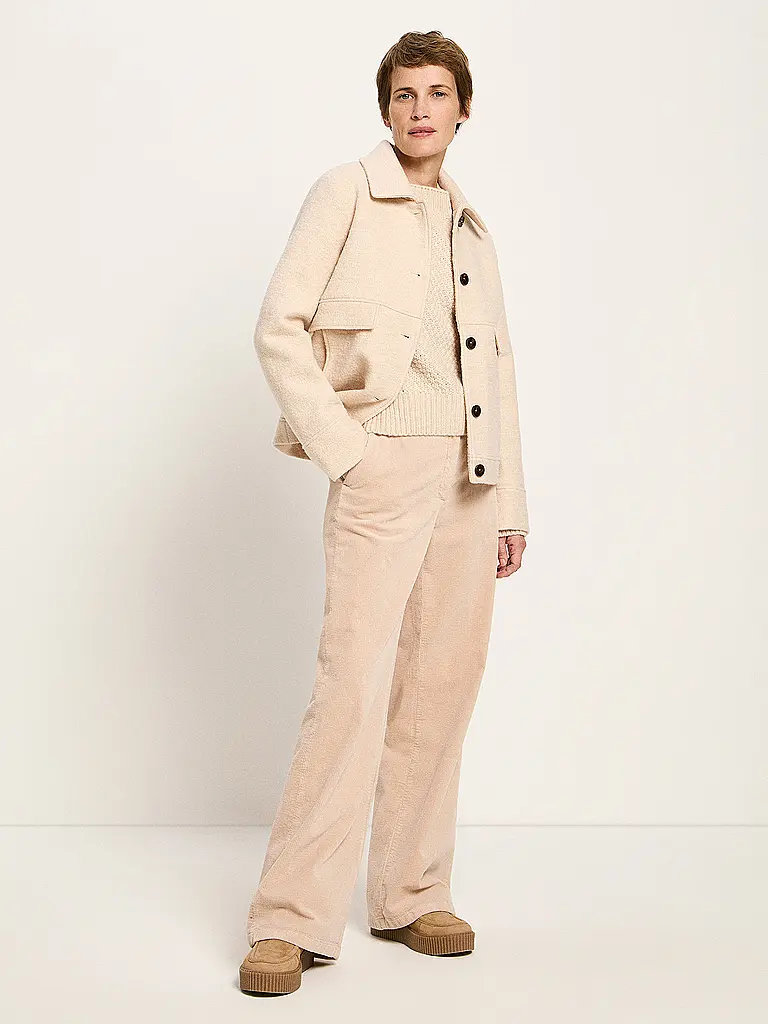 LANIUS | Chaqueta de lana hervida | Crema