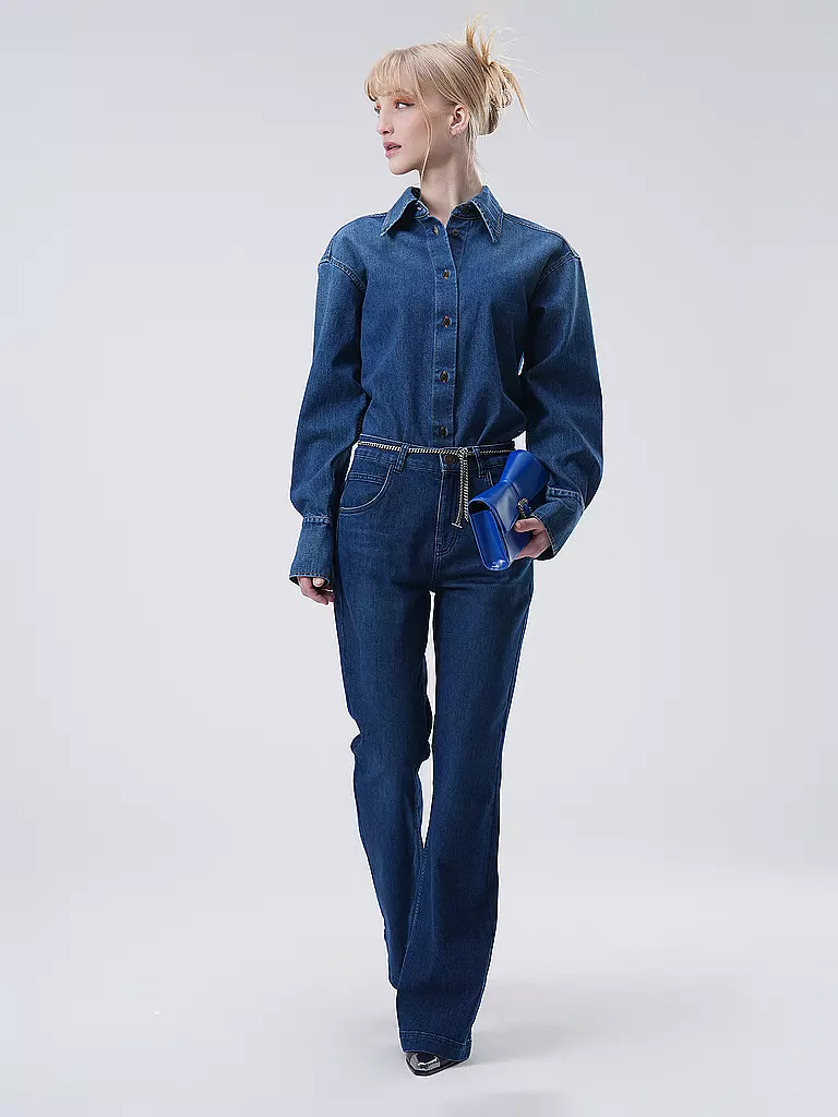 LANIUS | Jeans corte bootcut | Azul oscuro