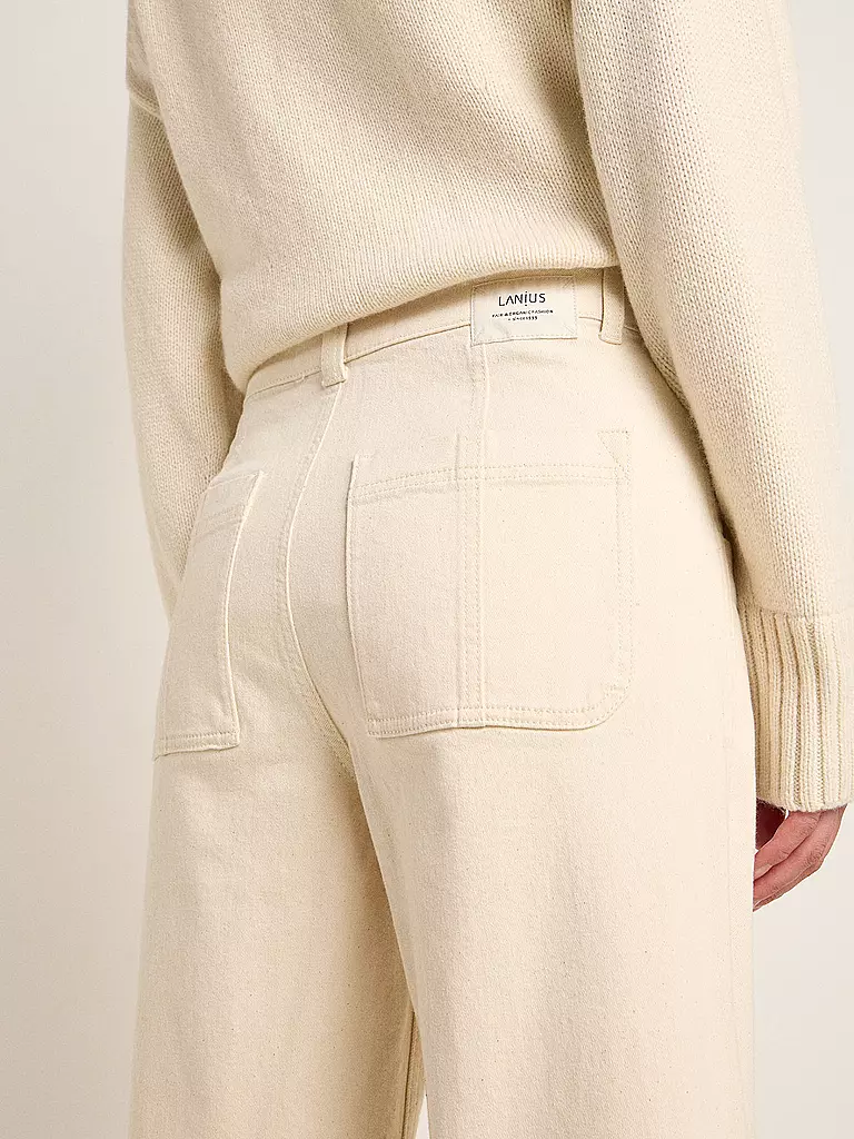 LANIUS | Jeans Wide Leg  | Crema