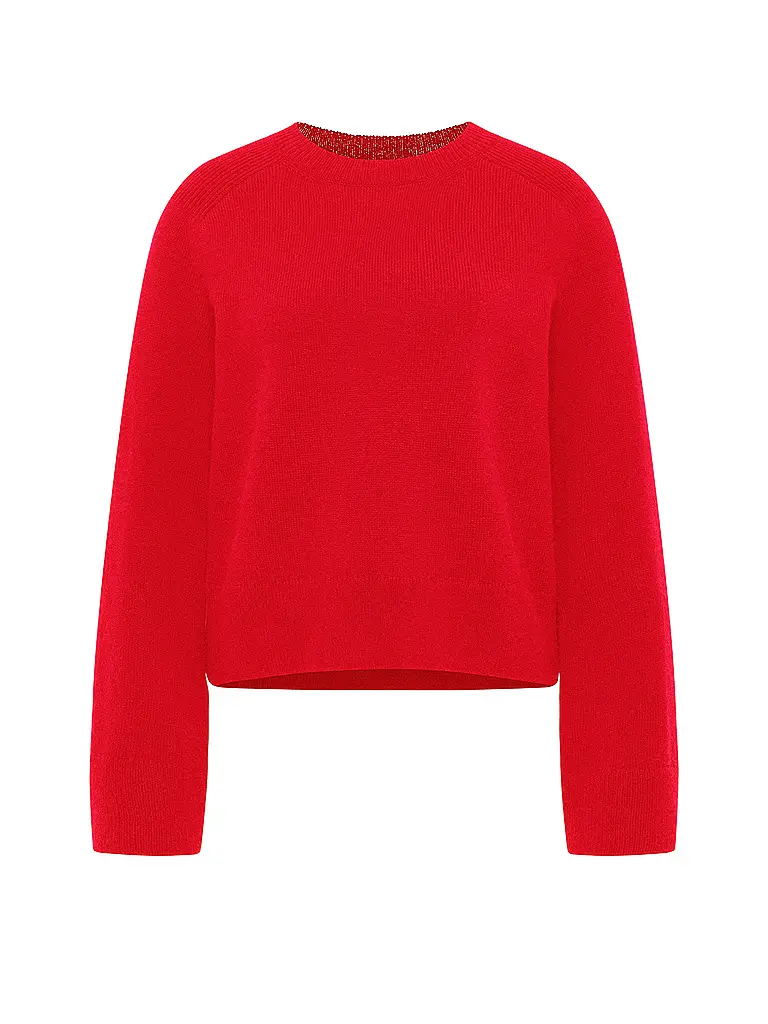 LANIUS | Jersey corte cropped | Rojo