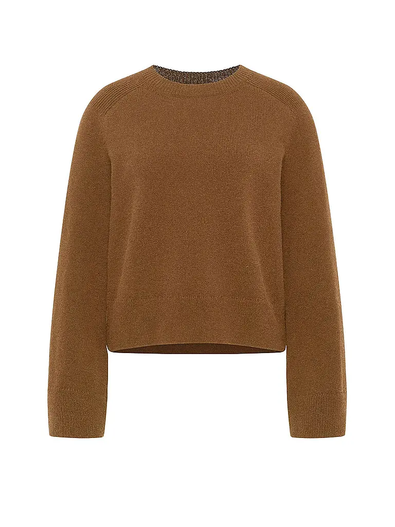 LANIUS | Jersey corte cropped | Camel