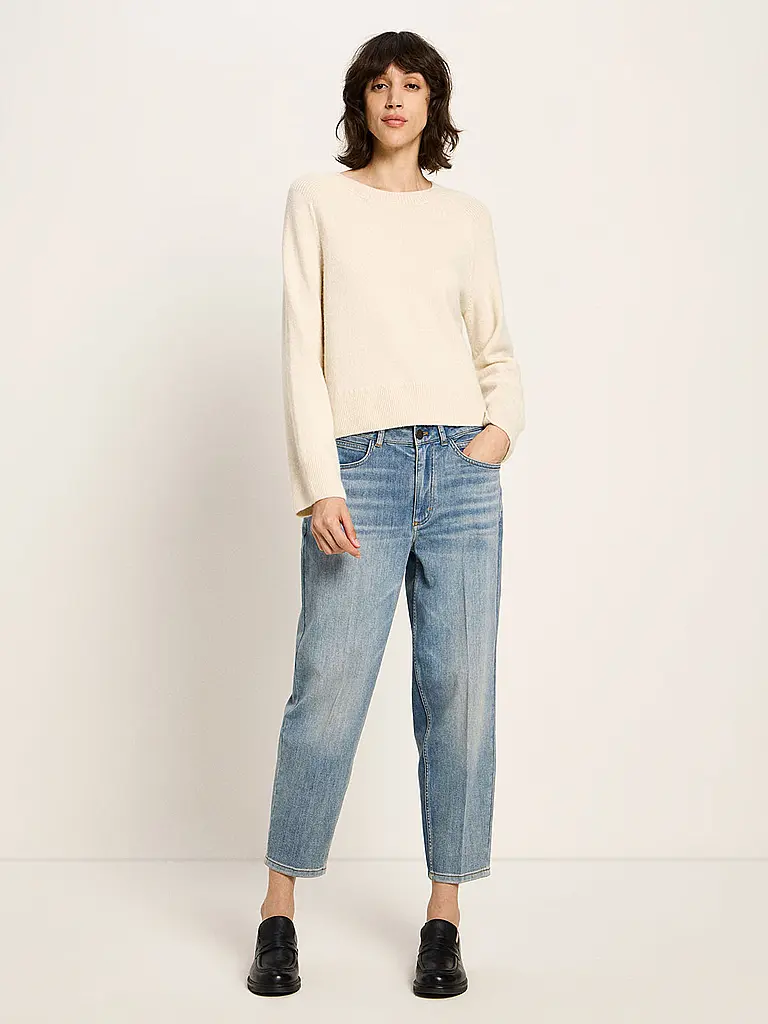LANIUS | Jersey corte cropped | Crema