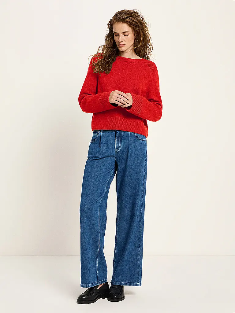 LANIUS | Jersey corte cropped | Rojo