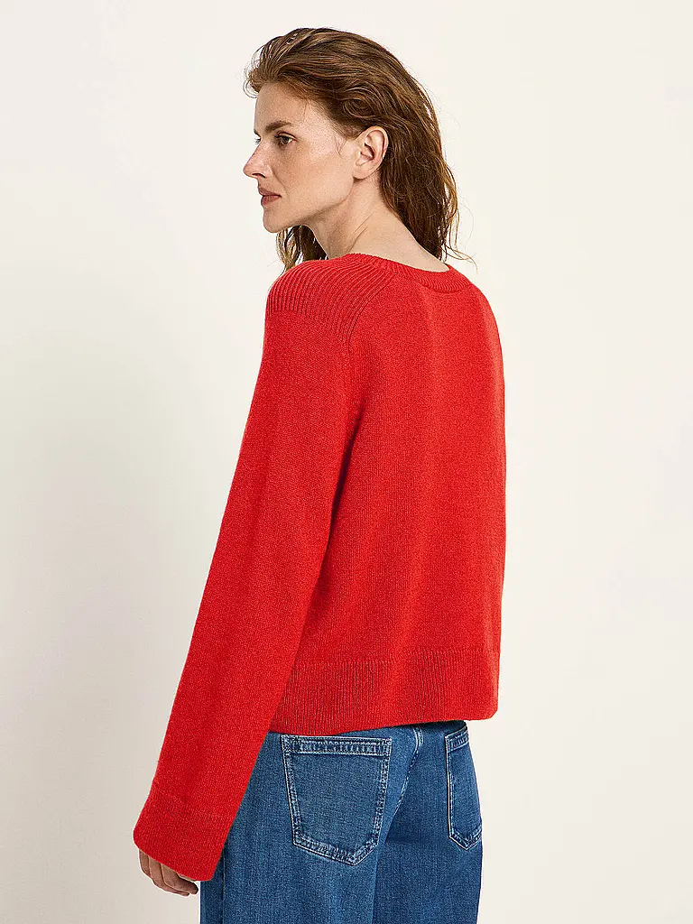 LANIUS | Jersey corte cropped | Rojo