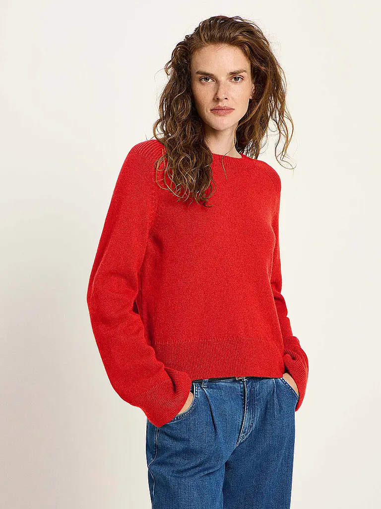LANIUS | Jersey corte cropped | Rojo