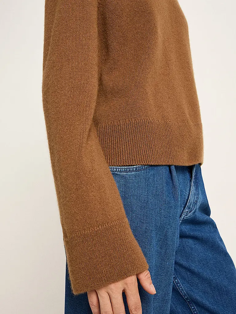 LANIUS | Jersey corte cropped | Camel
