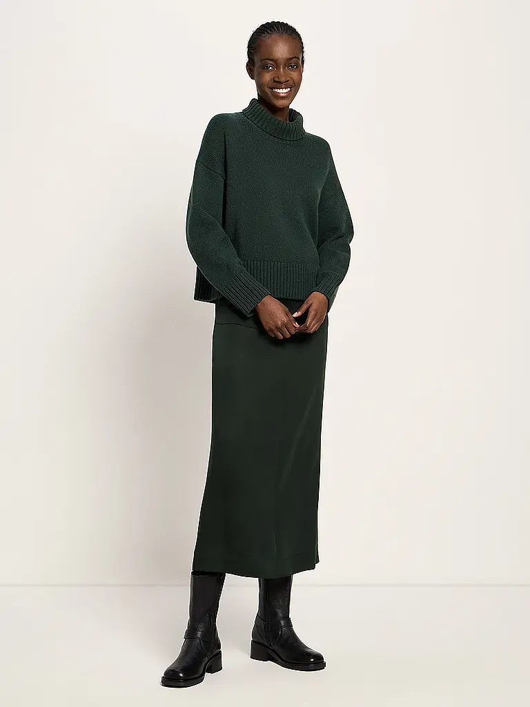 LANIUS | Jersey de cuello alto | Verde oscuro