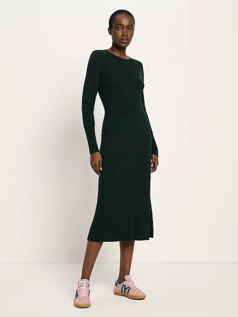 LANIUS | Midikleid | Verde oscuro