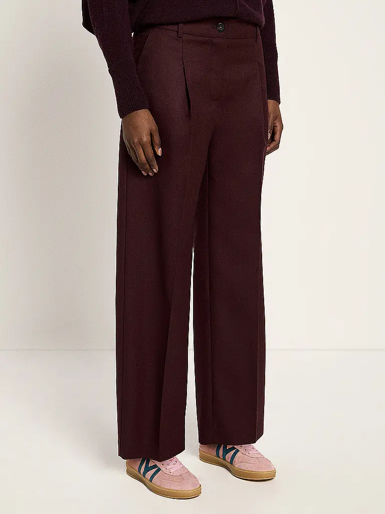 LANIUS | Pantalones Marlene | Rojo oscuro