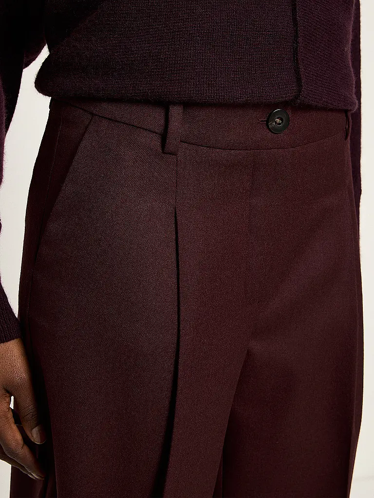 LANIUS | Pantalones Marlene | Rojo oscuro