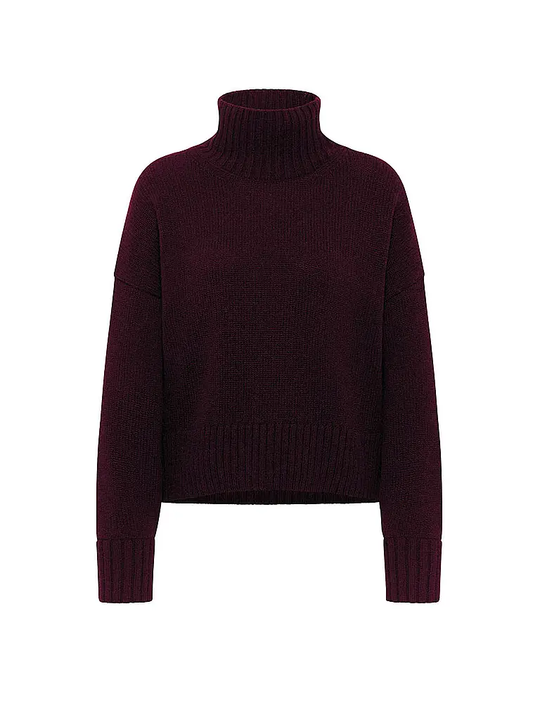 LANIUS | Rollkragenpullover | Rojo oscuro