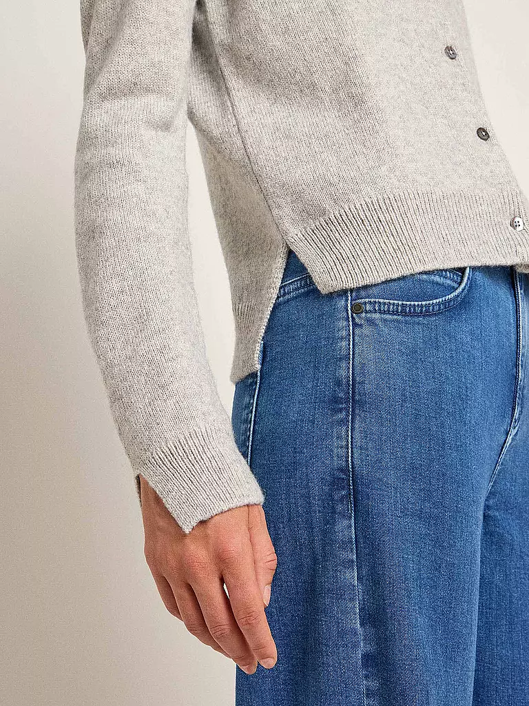 LANIUS | Strickjacke Boxy Fit | Gris