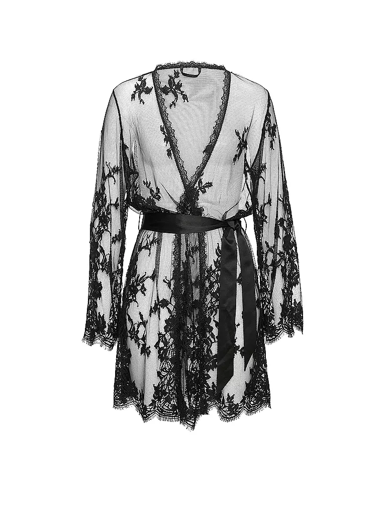 LASCANA | Kimono - Negligé LEO | Negro