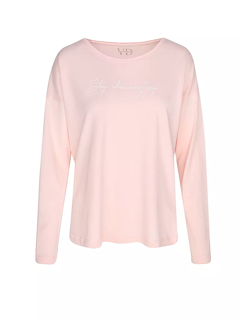 LASCANA | Langarmshirt COZY DREAMS | Rosa
