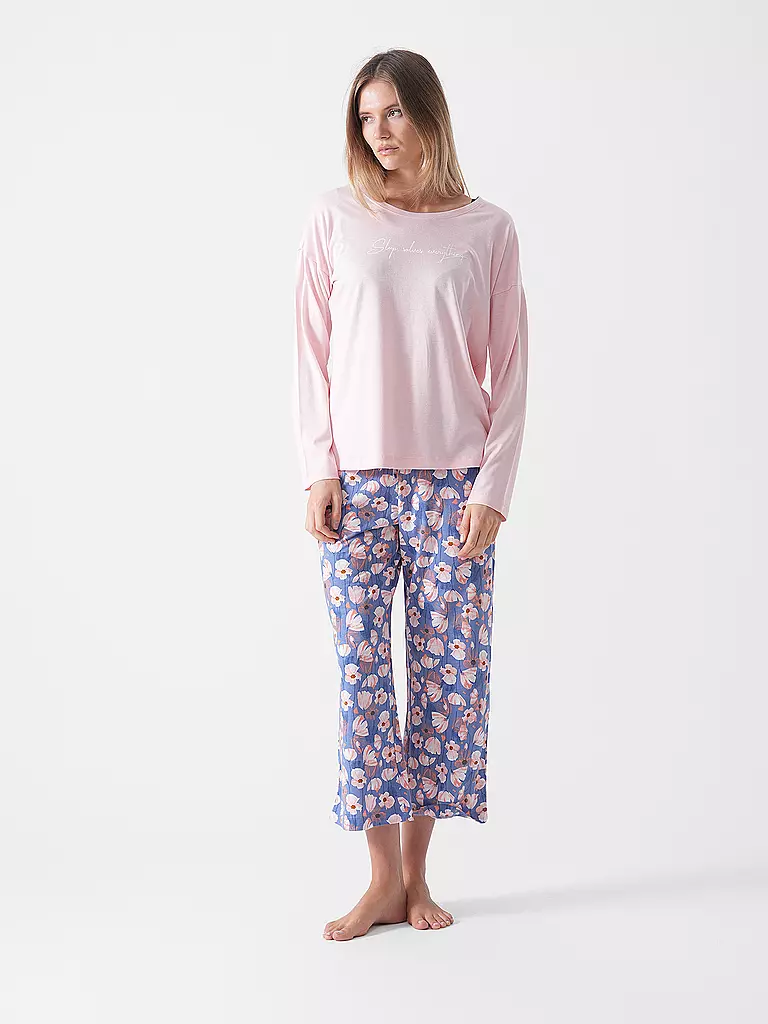 LASCANA | Langarmshirt COZY DREAMS | Rosa