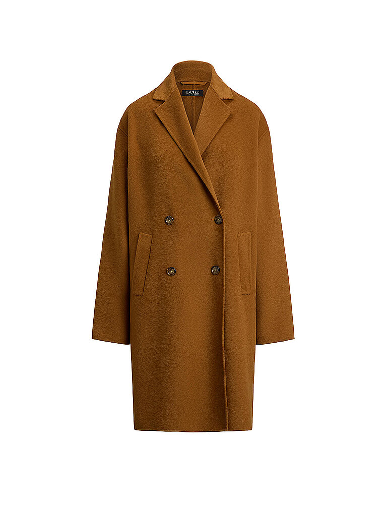 Abrigo de lana DAWLEY camel 38