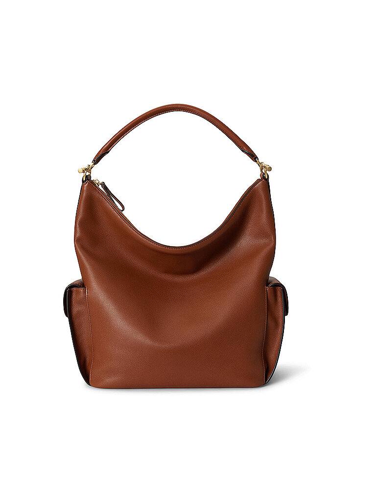 Bolso de cuero - Bolso Hobo BLAIKE Large marrón