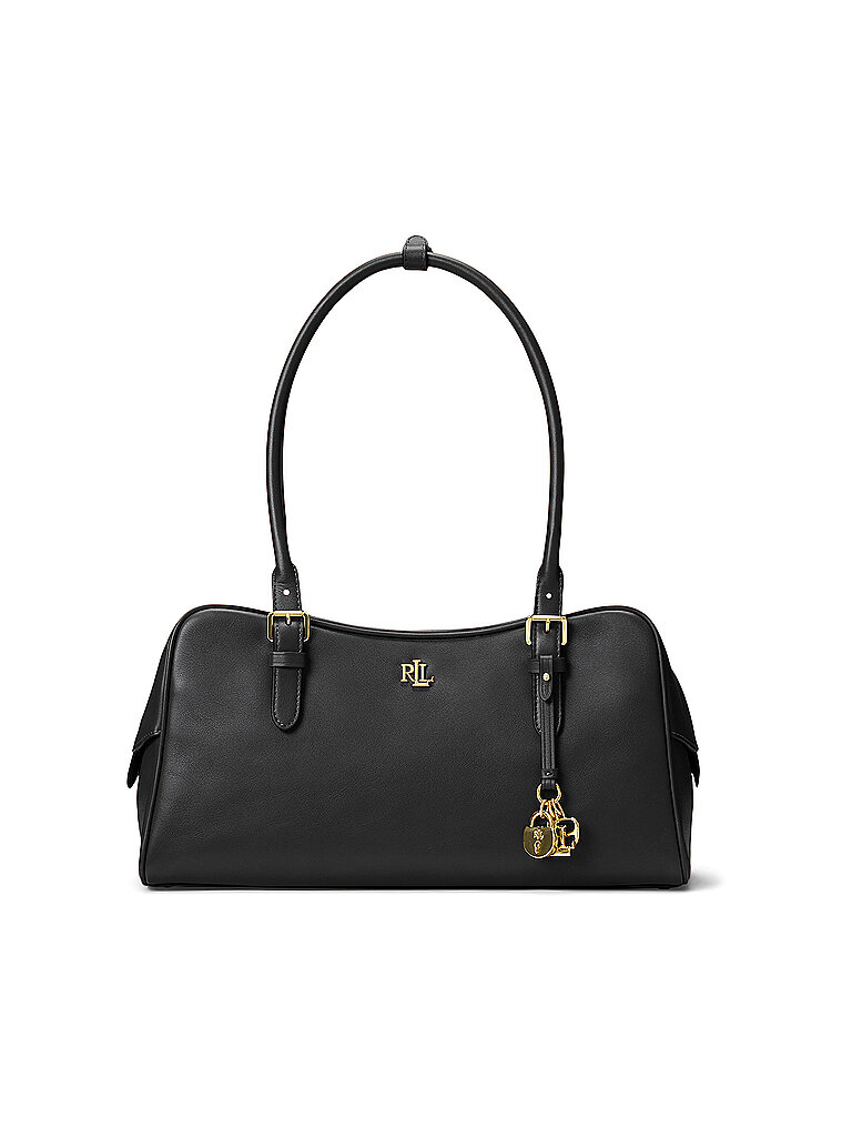 LAUREN RALPH LAUREN Bolso de cuero - Bolso de hombro MERCY Large negro