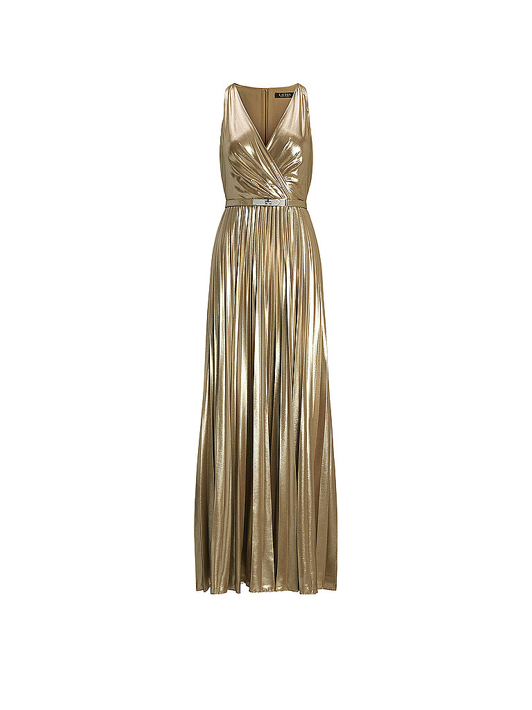 Vestido de noche oro 36