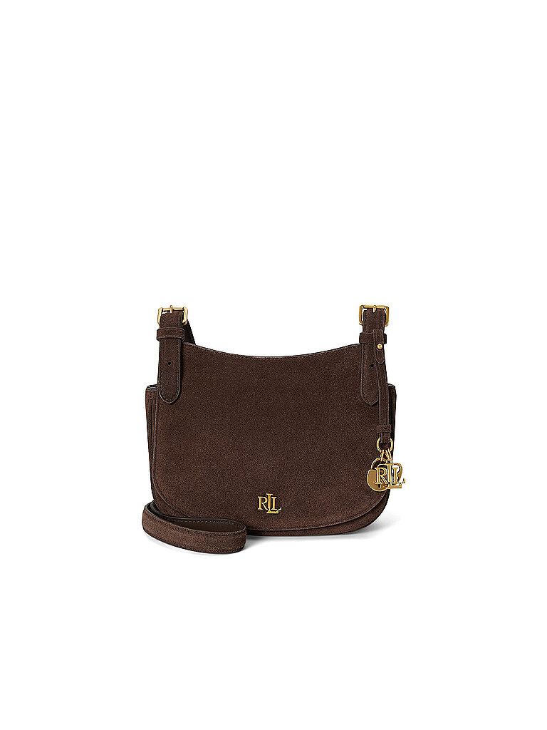 Lauren Ralph Lauren Bolso de piel - Bolso bandolera MARCY Medium marrón