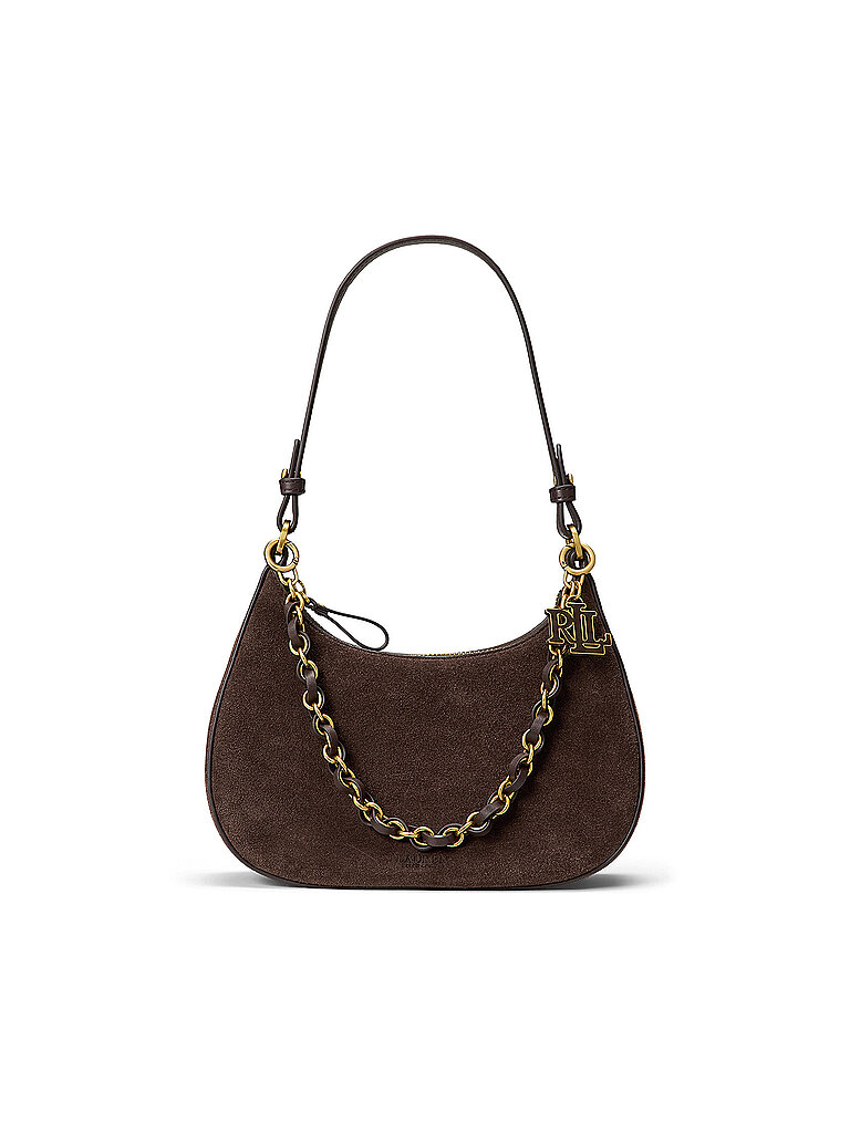 Lauren Ralph Lauren Bolso de piel - Bandolera MARCY Medium marrón