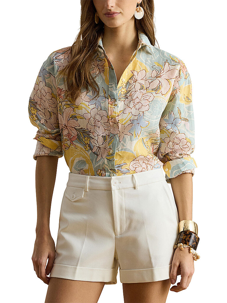 Lauren Ralph Lauren Blusa de lino crema