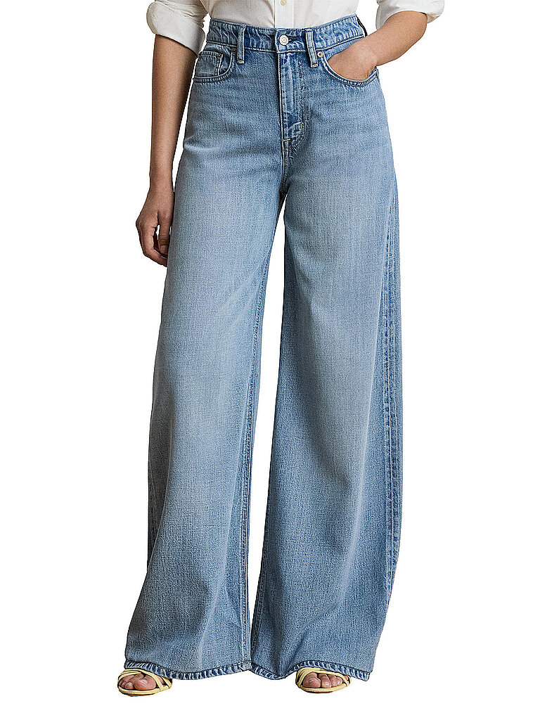 Jeans de pierna ancha azul 36