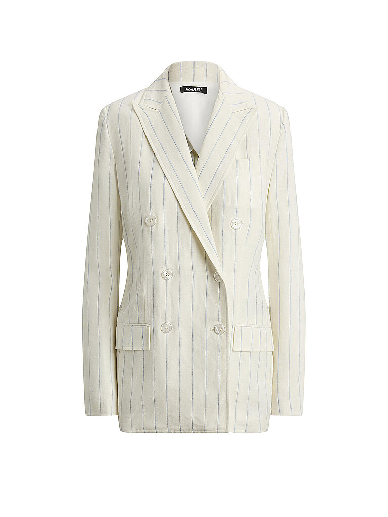 Blazer de lino blanco 34