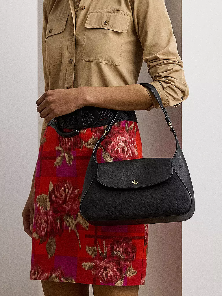 LAUREN RALPH LAUREN | Bolso de cuero - Bolso de hombro SCHYLA Medium | Negro