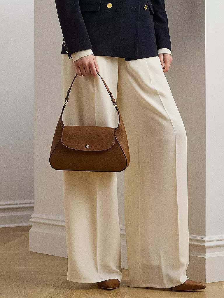 LAUREN RALPH LAUREN | Bolso de cuero - Bolso de hombro SCHYLA Medium | Marrón