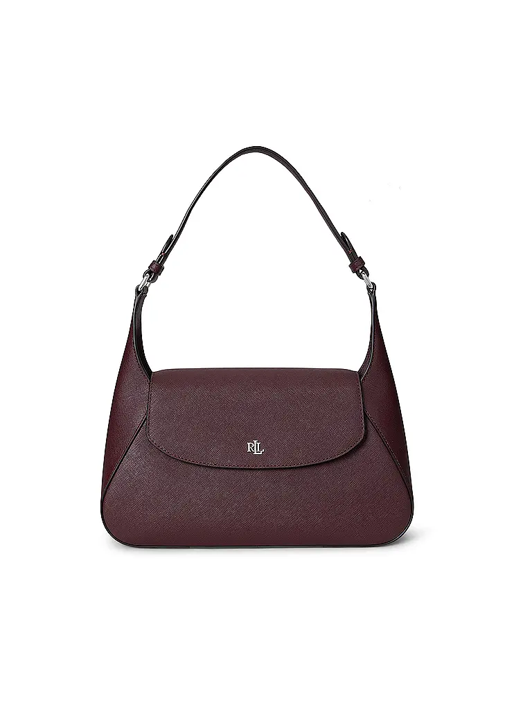 LAUREN RALPH LAUREN | Bolso de cuero - Bolso de hombro SCHYLAR Medium | Rojo oscuro