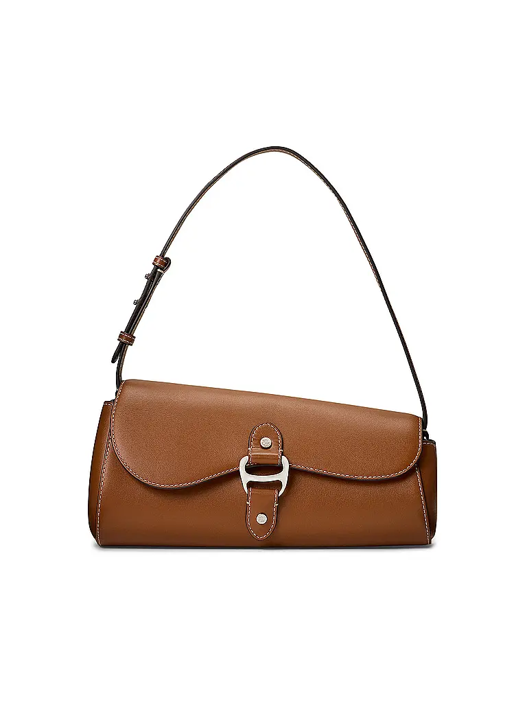 LAUREN RALPH LAUREN | Bolso de cuero - Bolso de hombro TASHA Medium | Marrón