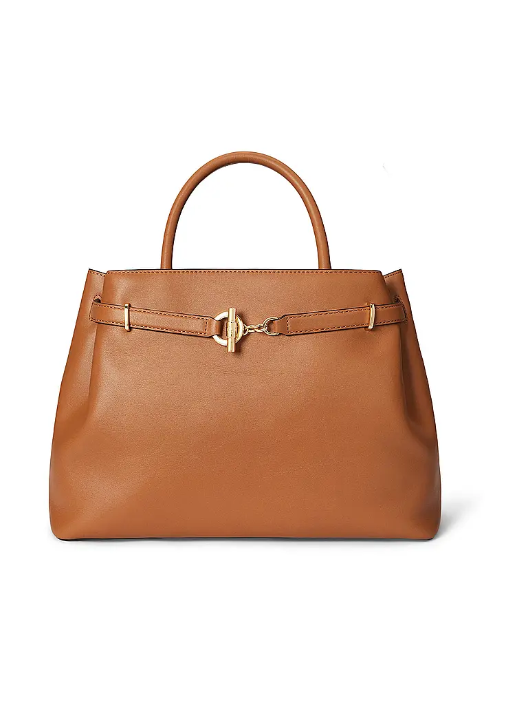 LAUREN RALPH LAUREN | Bolso de cuero - Bolso de mano BLAIKE Large | Camel