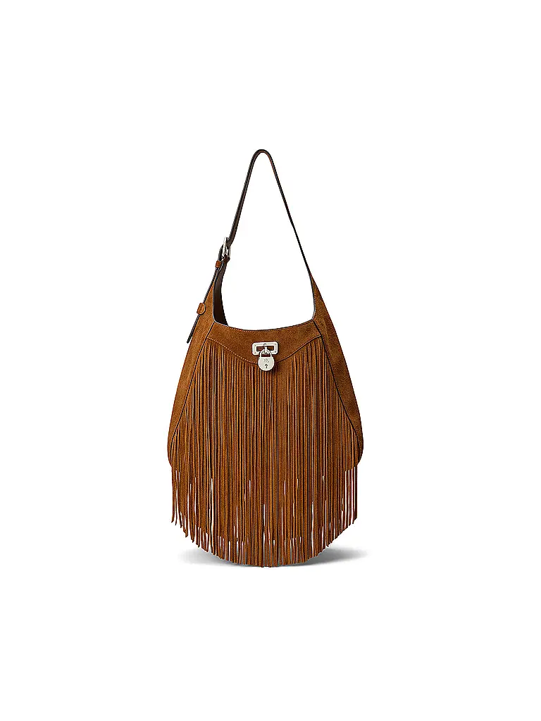 LAUREN RALPH LAUREN | Bolso de cuero - Bolso Hobo TANNER Large | Marrón