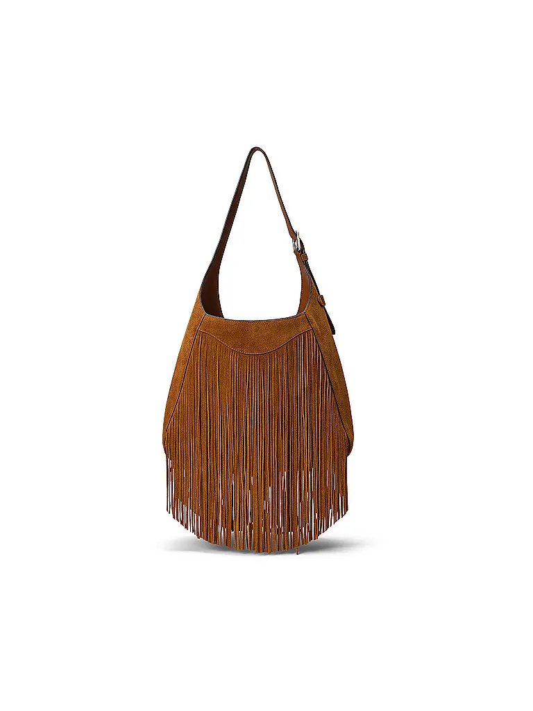 LAUREN RALPH LAUREN | Bolso de cuero - Bolso Hobo TANNER Large | Marrón