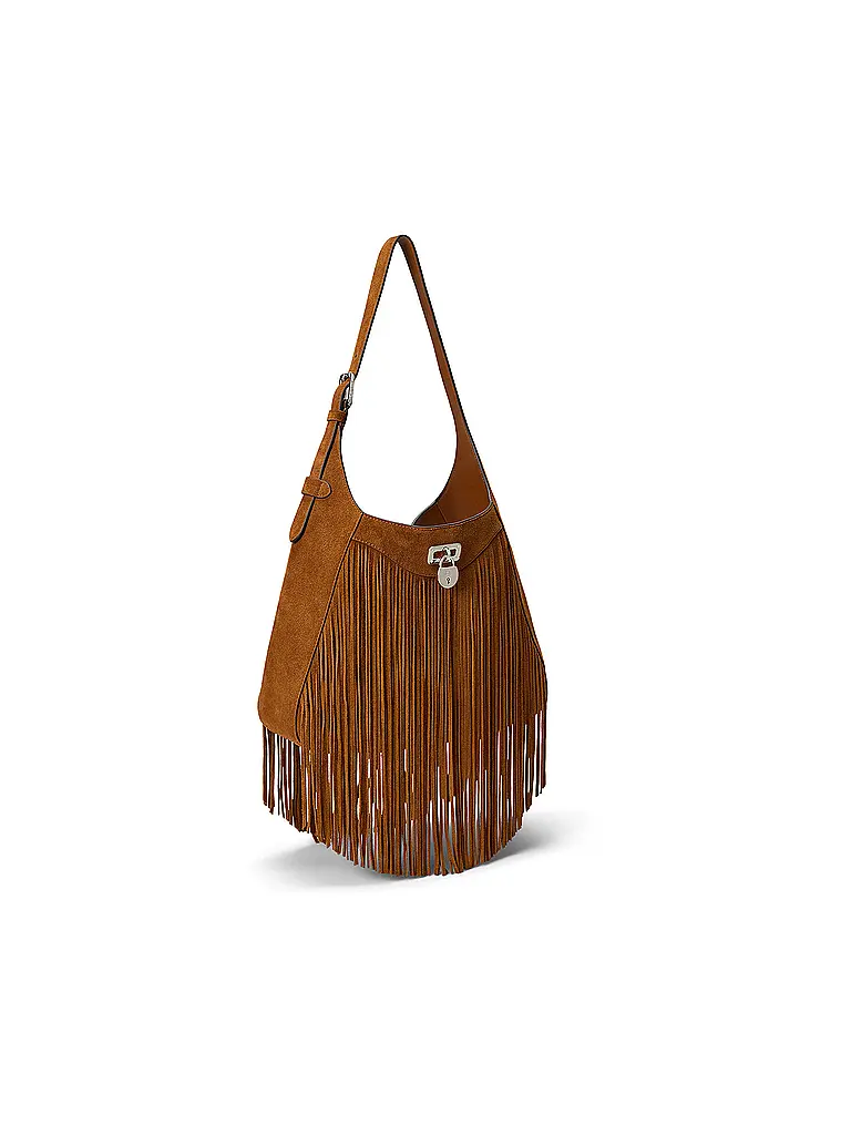 LAUREN RALPH LAUREN | Bolso de cuero - Bolso Hobo TANNER Large | Marrón