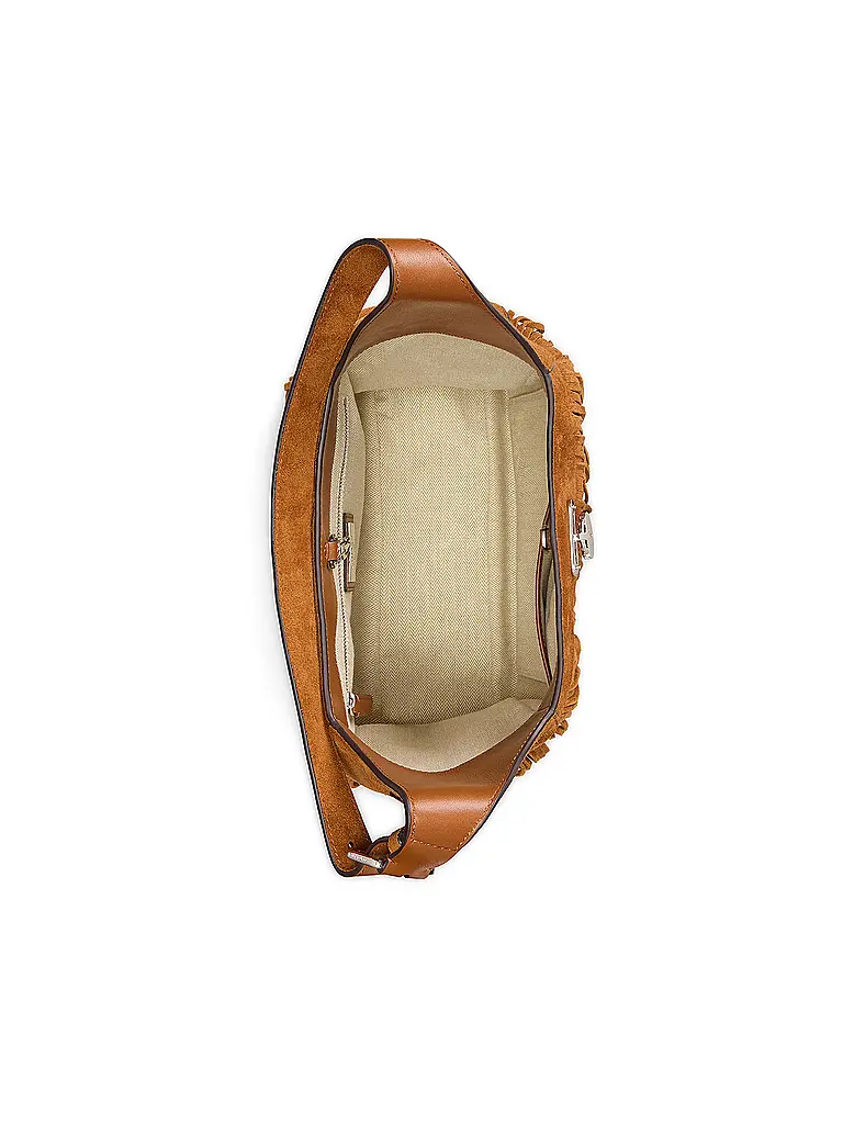 LAUREN RALPH LAUREN | Bolso de cuero - Bolso Hobo TANNER Large | Marrón
