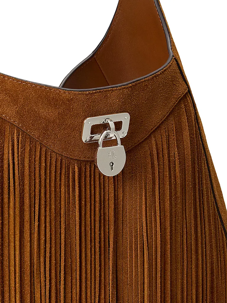 LAUREN RALPH LAUREN | Bolso de cuero - Bolso Hobo TANNER Large | Marrón
