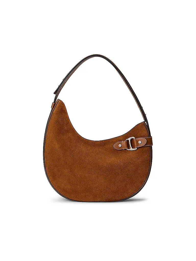 LAUREN RALPH LAUREN | Bolso de cuero - Bolso Hobo TASHA Large | Marrón claro