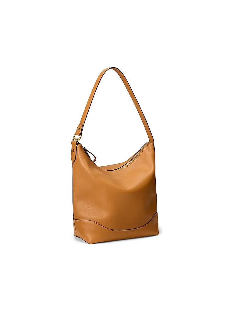 LAUREN RALPH LAUREN | Bolso de cuero - Bolso Hobo TASHA Large | Camel