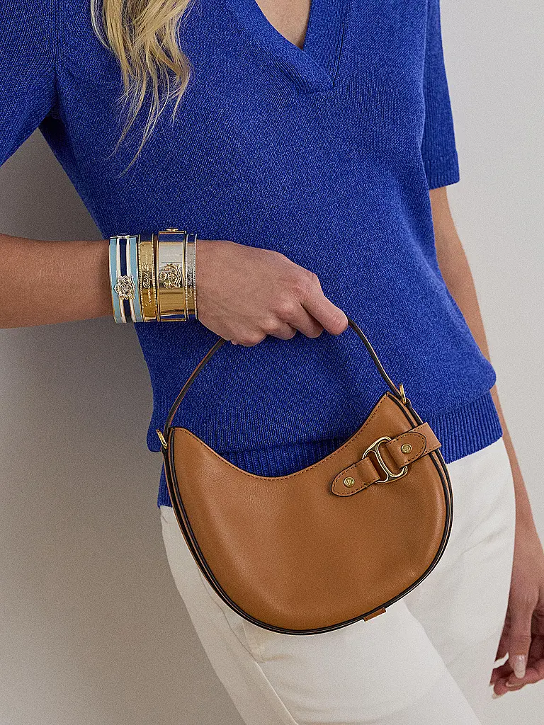 LAUREN RALPH LAUREN | Bolso de cuero - Mini Bolso TASHA Small | Camel