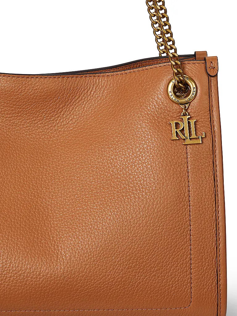 LAUREN RALPH LAUREN | Bolso de cuero - Shopper BRADLY Medium | Camel