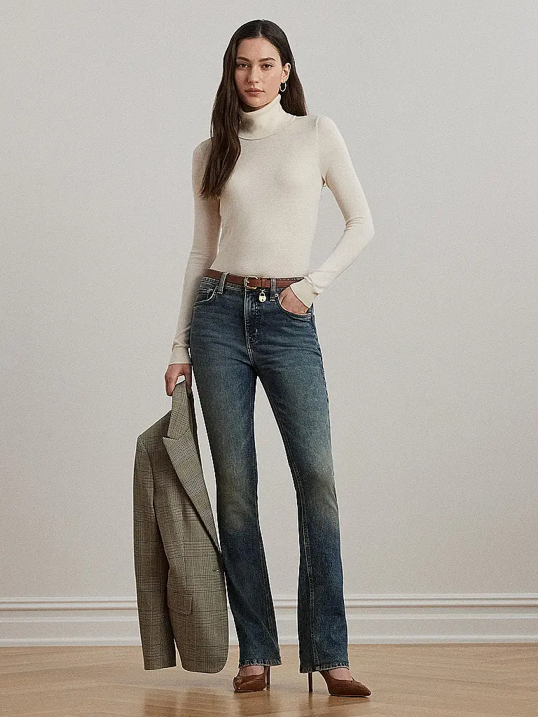 LAUREN RALPH LAUREN | Jersey de cuello alto ZOE | Crema
