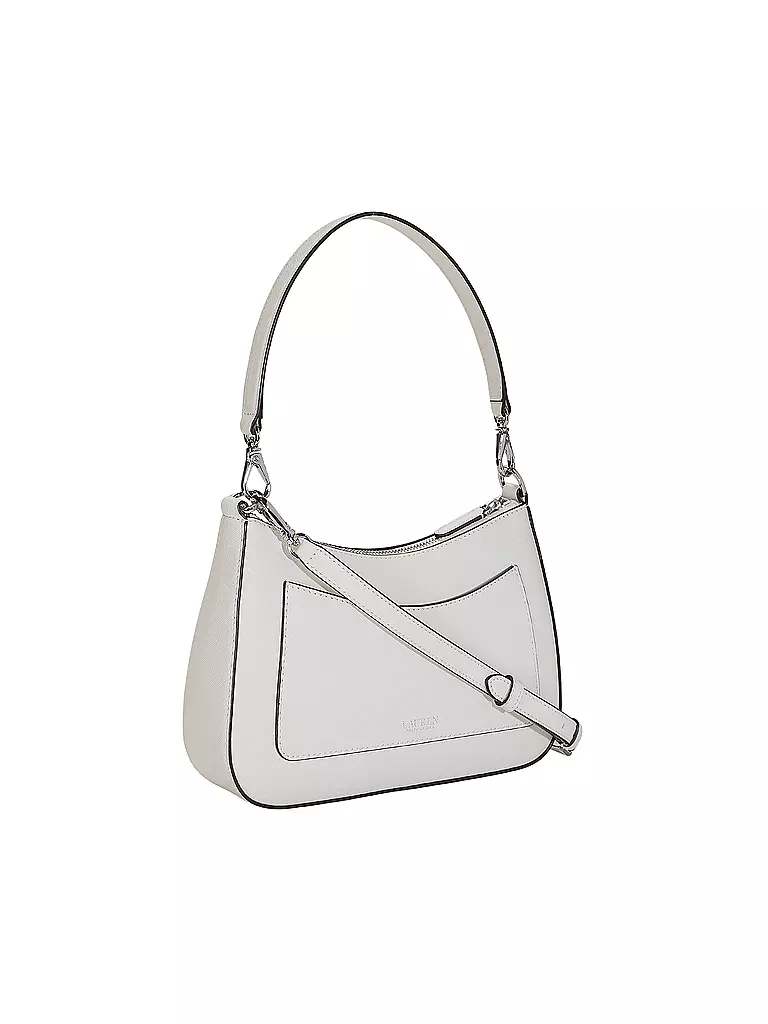 LAUREN RALPH LAUREN | Ledertasche - Henkeltasche DANNI 26 Medium | Blanco
