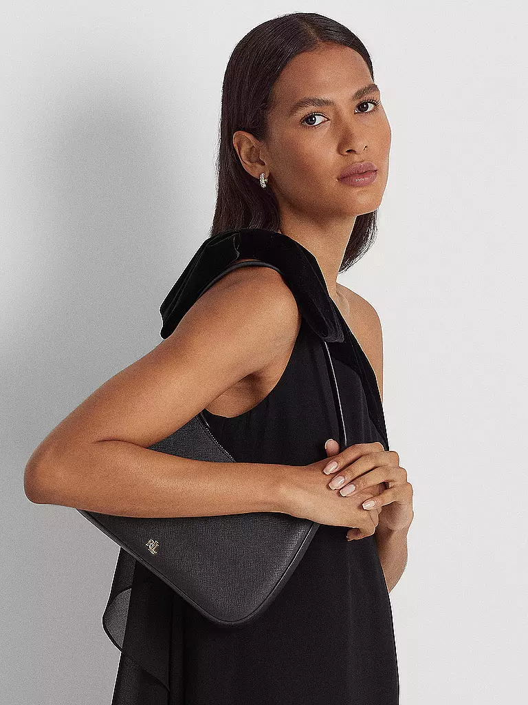 LAUREN RALPH LAUREN | Ledertasche - Henkeltasche DANNI 26 Medium | Negro