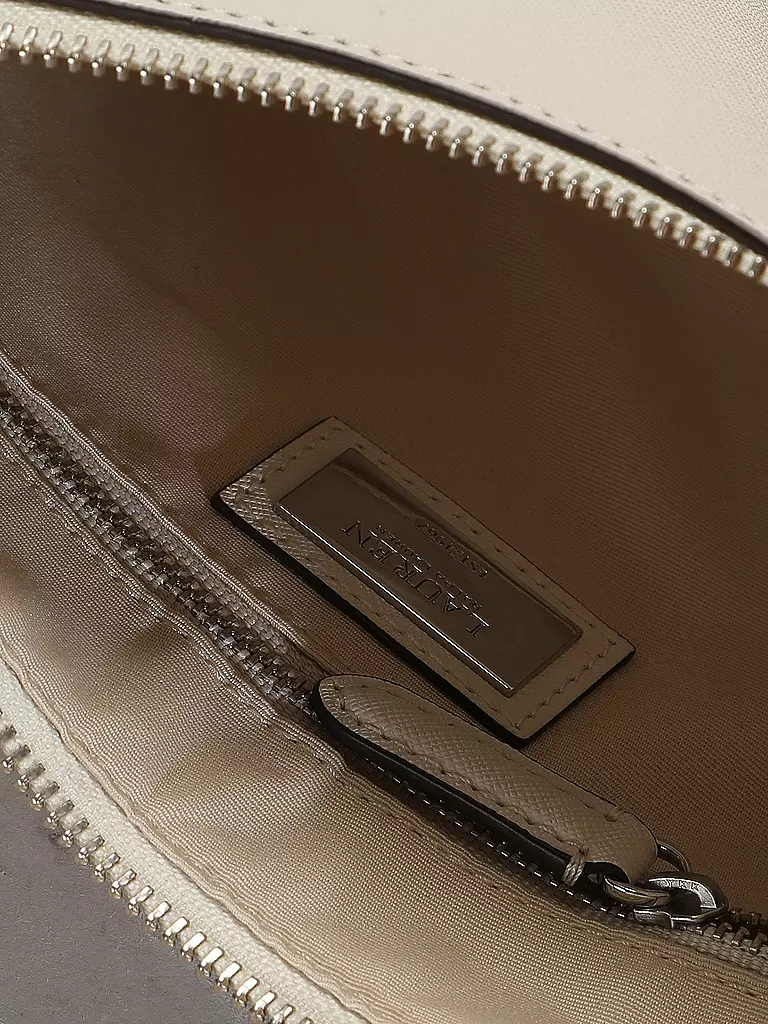 LAUREN RALPH LAUREN | Ledertasche - Henkeltasche DANNI 26 Medium | Blanco