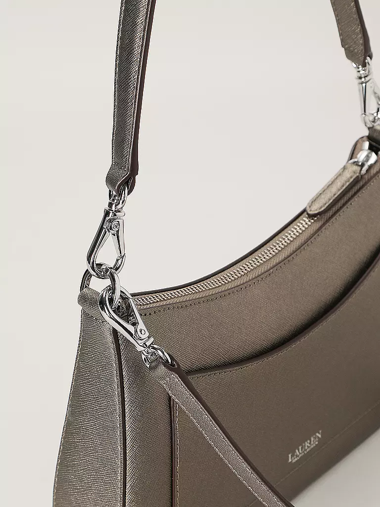 LAUREN RALPH LAUREN | Ledertasche - Henkeltasche DANNI 26 Medium | Plata