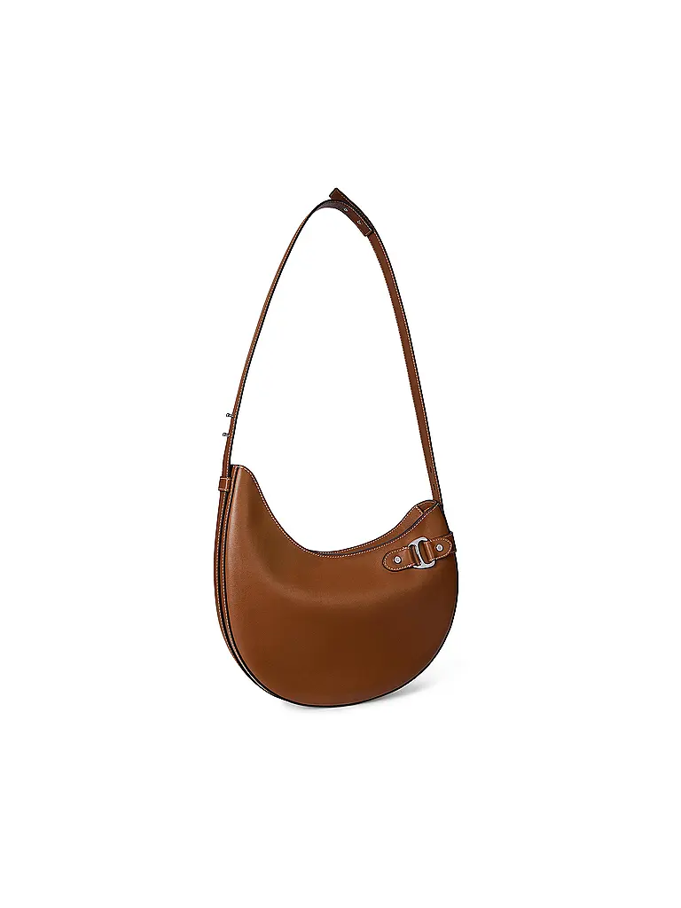 LAUREN RALPH LAUREN | Ledertasche - Hobo Bag TASHA Large | Marrón