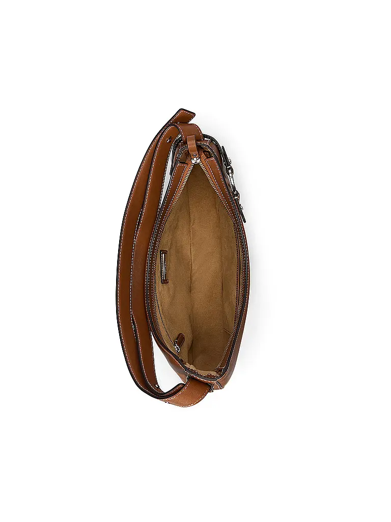 LAUREN RALPH LAUREN | Ledertasche - Hobo Bag TASHA Large | Marrón
